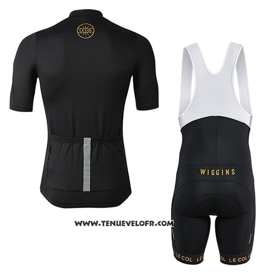 2019 Maillot Ciclismo Lecol Noir Manches Courtes et Cuissard